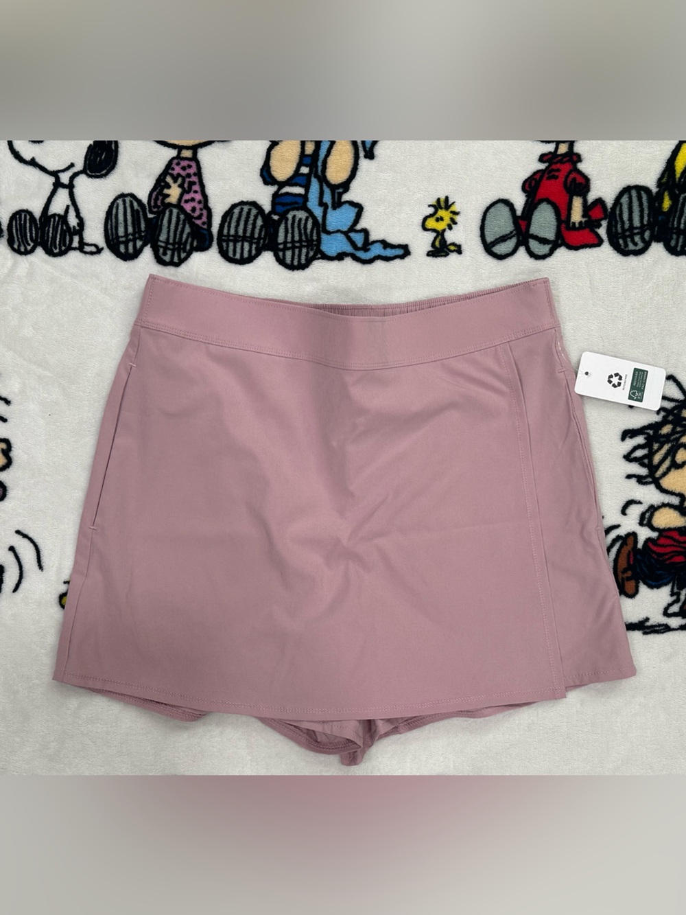 Women's Dusty Pink Active Skort with Built-In Shorts